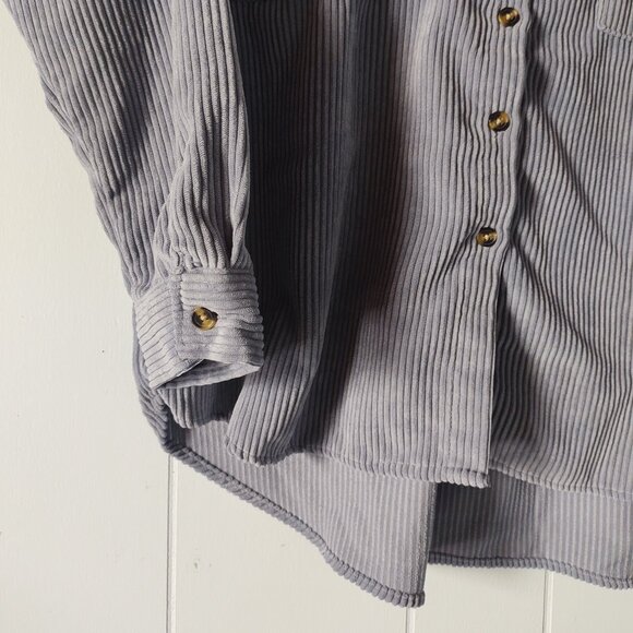 Streetwear Society Oversized Corduroy Shacket / Button Up (XL) - Picture 5 of 7